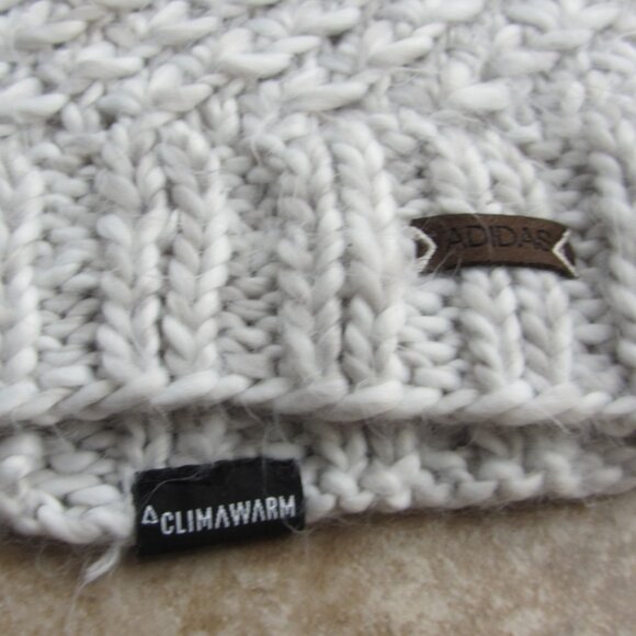 Adidas Climawarm White & Gray Knit Beanie - Picture 3 of 3